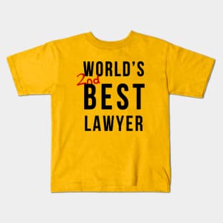 World's 2nd Best Lawyer Kids T-Shirt